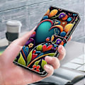Miniatyrbillede 5 af 5: Til iPhone 16 Pro Max Cover PU Læder Wallet Flip Cover med Ståfunktion (Style L)