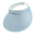 Miniatyrbillede 5 af 5: Slip-on Visor Solhat Til Voksne Og Børn Bomulds-Linned Klæde Dækket Twill Kasket Udendørs Hovedbeklædning Udendørs Hat Solbeskyttelse -c ( Lyseblå)