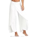 Miniatyrbillede 3 af 5: Yoga Bukser til Kvinder Hippie Flowy Slids Bukser Harem Palazzo Yoga Split Bukser Løse Brede Ben Plus Size Multi-farve Valgfri (XL Lysegrå)