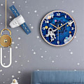 Miniatyrbild 3 av 3: Barnens väggklocka 8 tum Hushålls Tyst Väggklocka Rymd Astronaut Rum Dekoration Klocka ( )