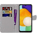 Miniatyrbillede 2 af 4: (H) Etui til Samsung Galaxy A13 4G, Stødsikkert Wallet Case Beskyttelsescover med Mønster, [Stand Funktion] [Kortholder] PU Læder Flip Case til Samsu