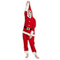 Miniatyrbild 1 av 5: Vuxen Pyjamas Jultomte En-Delad Pyjamas Sovkläder Nattkläder för Kvinnor Män (L)