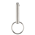 Miniatyrbilde 4 av 4: 4 stk hurtigutløserkulepinner, 316 rustfritt stål 6,3 mm diameter