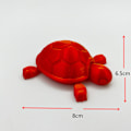 Miniatyrbillede 3 af 3: 3D Printet Krystal Skildpadde Dekoration Model Gave Dekoration Kreativ Tide Play Børns Legetøj Stress Relief Legetøj Vil Aktivitet 2stk