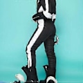 Miniatyrbillede 5 af 5: Dame Vinter Vandtæt Ski Snowboard Sportstøj Dragt Hætte Foxs Pels Jumpsuit (XL Sort)