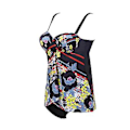 Miniatyrbillede 5 af 5: Pigebadebukser bikini stor størrelse splittet kvindelig følelse tynd digital print åndbar cardigan badetøj 4xl