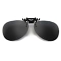 Miniatyrbillede 1 af 5: Sorte Clip-on Aviator solbriller pilotbriller