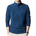 Pikkukuva 5 / 5: Miesten hupunaluspaita, yksivärinen, pystykaulus, vetoketjullinen, slim fit, katutyyli, syksy-talvi, kaksinkertainen fleece, pohjapaita, miesten vaatteet (XL harmaa)