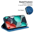 Miniatyrbillede 2 af 5: Til Xiaomi Redmi Note 14 5G Stand Case 7-Formet Mønster Præget Læder Telefon Cover (Style D)
