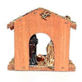 Miniatyrbillede 3 af 4: Julepynt Julekrybbe Ornamenter Jesu Fødsel Krybbe Kammer Jesus Fødselsscene Religiøse Kirkepynt 14*7*13cm (A)