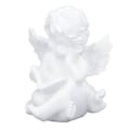 Miniatyrbillede 5 af 5: Kerub Statue Livagtigt Udseende Boglæsning Holdbar Resin Bredt Anvendt Haveengel til Soveværelse Kontor Bibliotek
