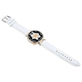 Miniatyrbild 3 av 5: För Garmin Lily 2 Active/Lily 2 Armband 14mm Topplager Nappa Läder Klockarmband - Vit(Vit)