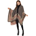 Miniatyrbilde 4 av 5: Elegant sjal med åpen front for kvinner, myk poncho, egnet for vår, høst og vinter