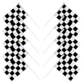 Miniatyrbild 1 av 2: 10 st Rutig Racing Flag Racing Signal Flag Heja Flag Race Rutig Flagga
