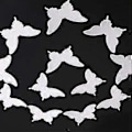 Pikkukuva 5 / 5: Säädettävät perhoskoristeet, pitkäikäinen PVC-materiaali monipuoliseen käyttöön, 3D-perhosseinäkoriste irrotettava tee-se-itse-projekteihin