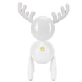Miniatyrbillede 5 af 5: LED Natlampe Tegneserie Hjorteformet Bordlampe 1200mAh USB Opladning Soveværelse Dekoration Hvid