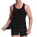 Miniatyrbild 2 av 4: Kompressionsväst Tank Tops Midjeformare Kroppsshapare Undershirt S Svart