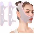 V-formad ansiktslyftande bandage, bantande mask, ansiktslyftning - återanvändbar