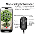 Miniatyrbillede 3 af 5: Bluetooth 5.0 Mobiltelefon Fjernbetjeningsknap til Mobiltelefon Selfie Udløser E-bog Sidevending Trådløs Controller B