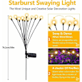 Miniatyrbillede 2 af 5: Solcellelamper til udendørs brug, 4 stk. 10 LED, solcelle-lys, have D