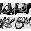 Miniatyrbild 2 av 5: Kedjestabilisator för Mountainbike, Stor Plåt, Passar Iscg-03/05Bb Soft Tail Snabb Nedförsbacke Bil C