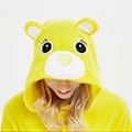 Miniatyrbild 3 av 5: Vuxen Björn Onesie Pyjamas Cosplay Djur Hemmakläder Sovkläder Jumpsuit Kostym För Kvinnor Män (XL Gul)