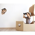 Miniatyrbilde 3 av 5: 3D Katt Klistremerker Pakke med 2 - Katt Klistremerker for Vegger, Kjøleskap, Toalett
