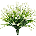 Miniatyrbilde 1 av 3: 4 Kunstige Calla Lily Planter i Plast for Hjemmedekorasjon
