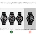 Miniatyrbild 2 av 5: Kompatibel med Gear S3 Frontier/Galaxy Watch 46mm/Galaxy Watch 3 Armband 45mm Metallarmband.