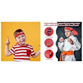 Pikkukuva 4 / 5: Karate-syntymäpäiväjuhlapalvelukset, värikkäät karate-aiheiset pääpannat