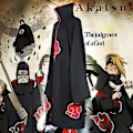 Miniatyrbillede 5 af 5: Animer Cosplay Kostume Akatsuki Itachi Kappe Høj Kvalitet Anime Convention (L Uden Hat)