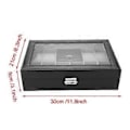 Miniatyrbillede 5 af 5: 8 Slots PU Læder Ur Opbevaringsæske Smykke Display Boks Holder Organizer