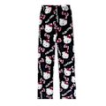 Miniatyrbillede 1 af 2: Kawaii Søde Pyjamas Til Kvinder Piger Tegneserie Kat Kitty All Over Print Flanel Jul Anime Bløde Sove Pyjamas Bukser (M Pink Sort)