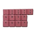 Pikkukuva 1 / 5: Liukumattomat Tekstuuri Keycapit 13kpl PBT Keycap OEM Profiili G915TK LKeycapille (Vaaleanpunainen)