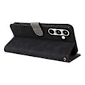 Miniatyrbillede 4 af 5: Læder Wallet Case med RFID-blokering til Samsung Galaxy A35 5G - Sort (Sort)