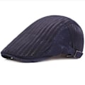 Miniatyrbild 5 av 5: Ht3128 Herr Dam Baskrar Mesh Keps Sommar Solhatt Vintage Tidningspojke Ivy Flat Cap Konstnär Målare Basker Hatt Retro Basker Keps Herr Dam (Svart)