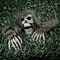 Pikkukuva 1 / 5: Halloween 3-osainen luurankosetti luuranko lattiainserti kolmiosainen setti ryömiva haamu hieno simulaatiokäsi valaiseva luuranko pakopeli