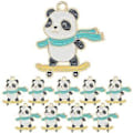 Pikkukuva 1 / 2: 10 kpl Söpö Panda Riipus Reppu Riipus DIY Panda Avaimenperä Laukku Riipus (0,2X2,8X3CM)