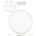 Miniatyrbillede 2 af 5: 5 stk. Rund BBQ Grill Net 11\" Dia Galvaniseret Jern Grill Net