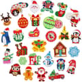 29 st juldatorbroderietiketter tecknad tomte Emb
