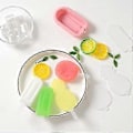 Miniatyrbild 4 av 4: 2 stycken silikon Popsicle glassform med lock Popsicle form Hemgjord DIY isglassform för att göra isgaller (stil1680)