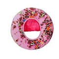 Miniatyrbilde 1 av 3: Unisex Julehatt Nyhet Jule-tema Hodeplagg Party (Donuts)