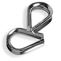 Miniatyrbilde 3 av 4: Rustfrie stål wire tau lugs 2mm [20 stk] A4 AISI316 rustfritt stål | HEAVYTOOL