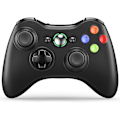 Pikkukuva 1 / 4: Langaton ohjain vastaanottimella, yhteensopiva Microsoft Xbox 360/Slim/Windows 11/10/8/7, päivitetyllä ohjaussauvalla/kaksois