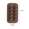 Miniatyrbillede 5 af 5: 2 stk. Halloween chokoladeforme, kranie silikone bageform, ikke