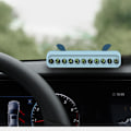 Miniatyrbillede 3 af 5: 1 stk. Lyseblå Bilflag Bilmærker Nummertegn Bilparkeringsskilt