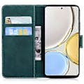 Miniatyrbillede 2 af 5: For Honor X7a 5G Stand Wallet Cover Tiger Mønster Præget PU Læder Flip Telefon Cover (Style C)