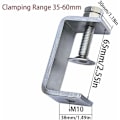 Miniatyrbillede 3 af 5: Robust rustfrit stålklemme, 2 stk. C-klemmer, 65mm Robust C-klemme