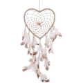 Miniatyrbillede 1 af 5: Net Dreamcatcher, Rattan, Hvid, Diameter: 13cm/5.12\", Størrelse: Lang