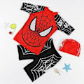 Miniatyrbild 1 av 2: Marvel Spider-Man Barnkläder för Pojkar 3-Delar Badkläder Strand Badkostym Sommar Simning Topp Shorts Hatt Set (6-7 År Svart)
